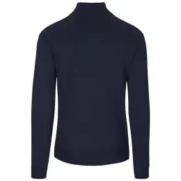 Mens 1-4 Zip Quantum Low Pill Jersey Navy Back